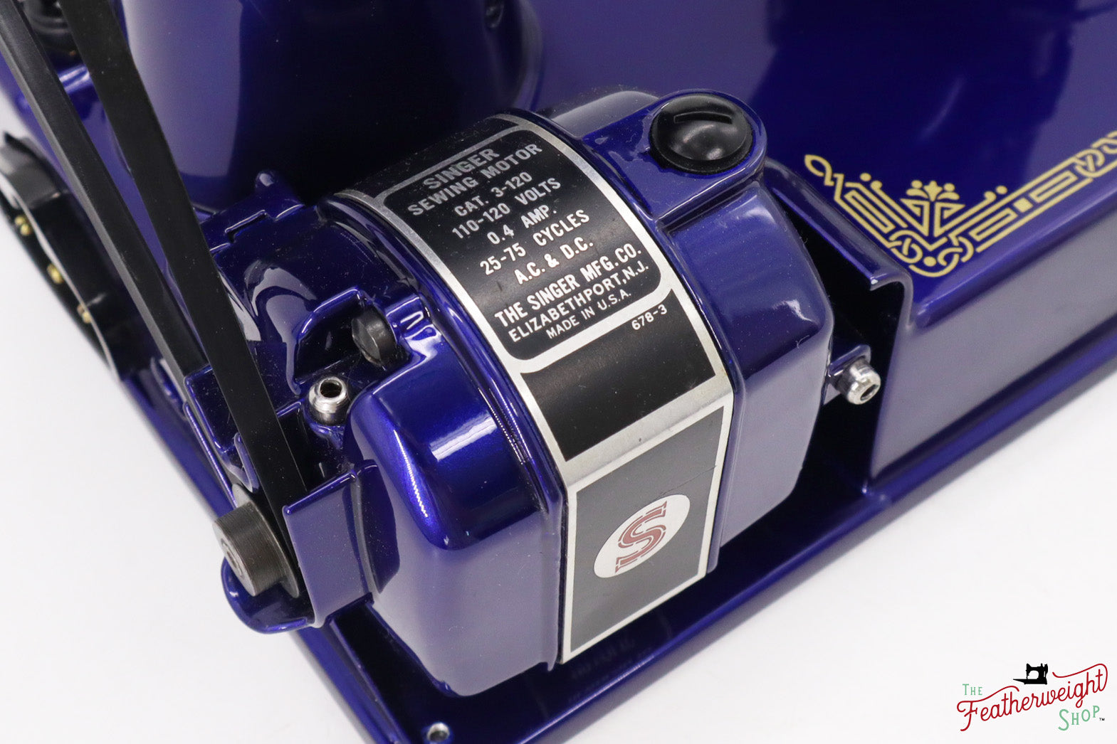 Singer Featherweight 221 AJ584*** - Fully Restored in Cobalt Blue