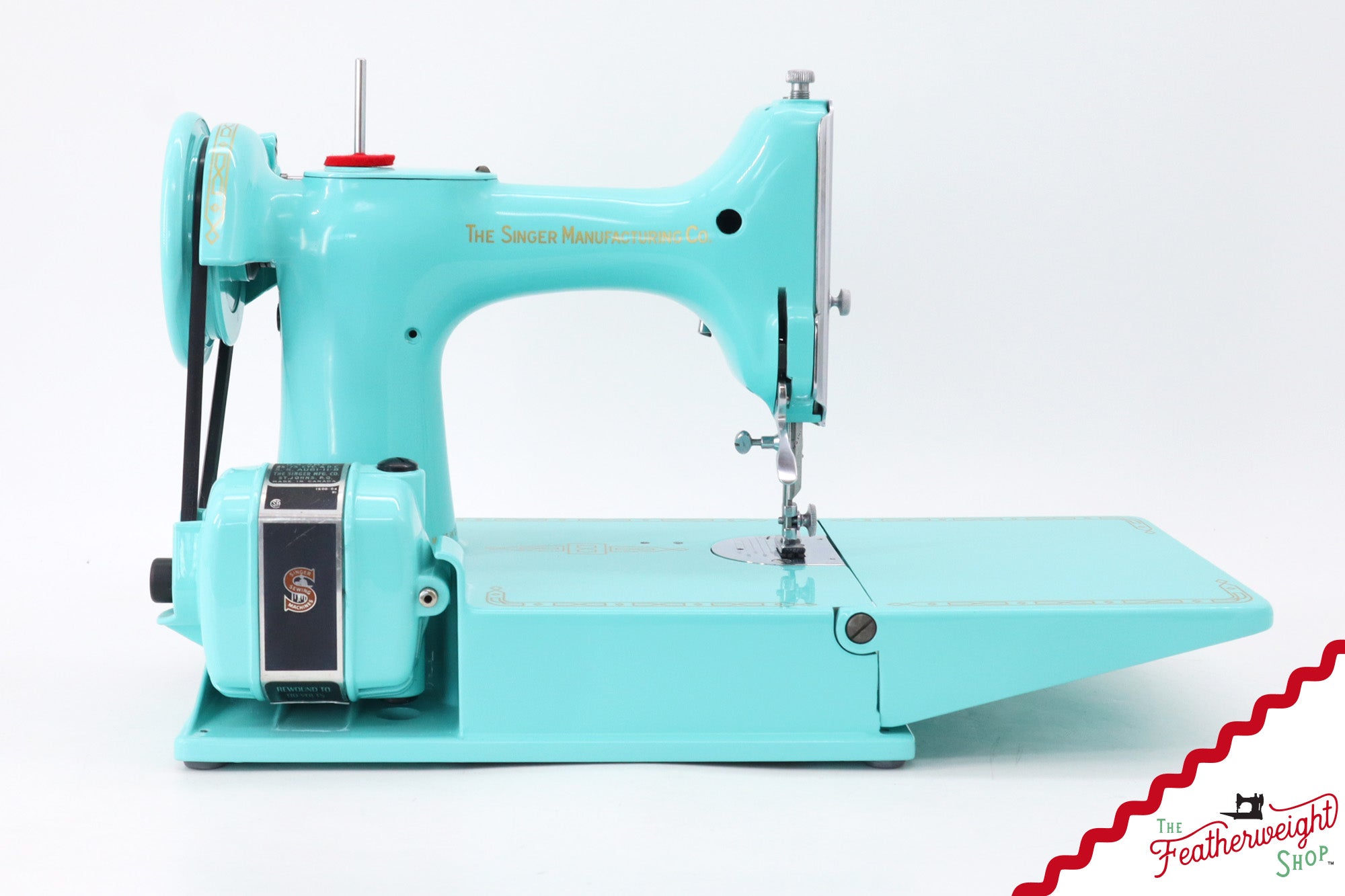 Singer Featherweight 221K, Red 'S', ES240*** - Fully Restored in Tiffany Blue