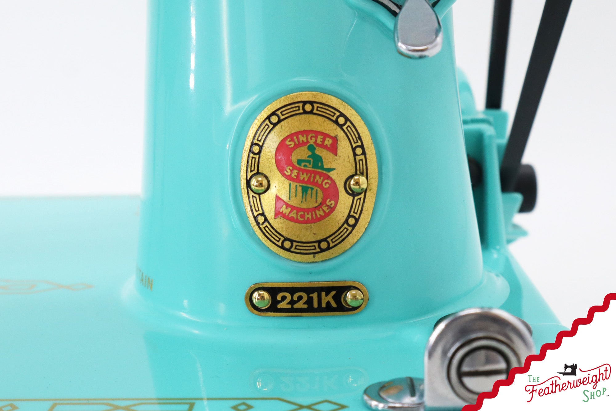 Singer Featherweight 221K, Red 'S', ES240*** - Fully Restored in Tiffany Blue