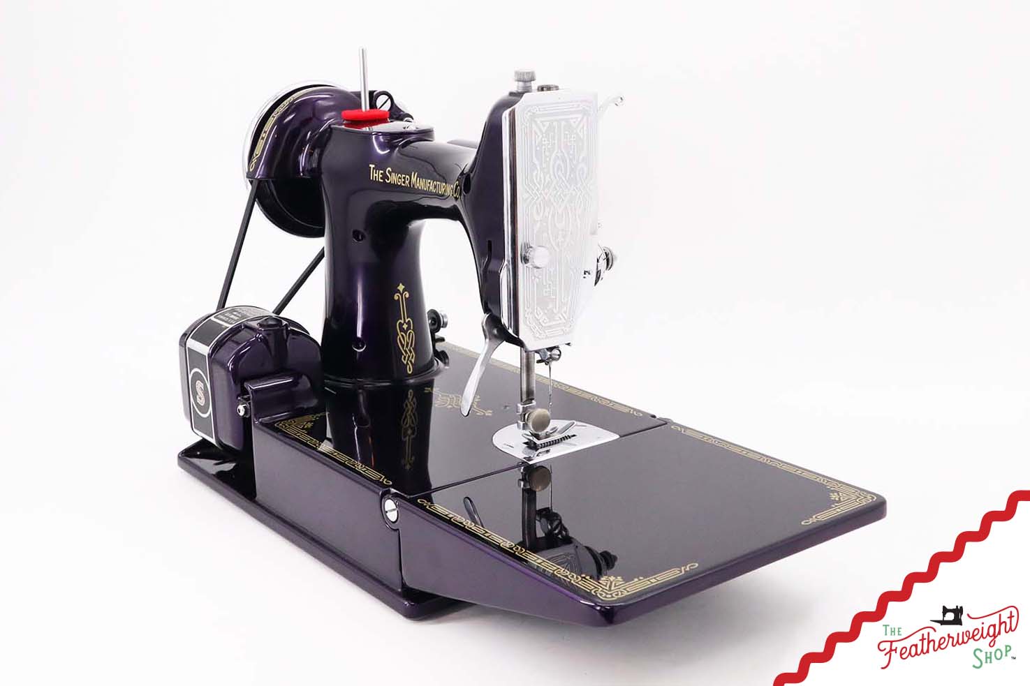 Singer Featherweight 221, AE2147** - Fully Restored in Black Iris