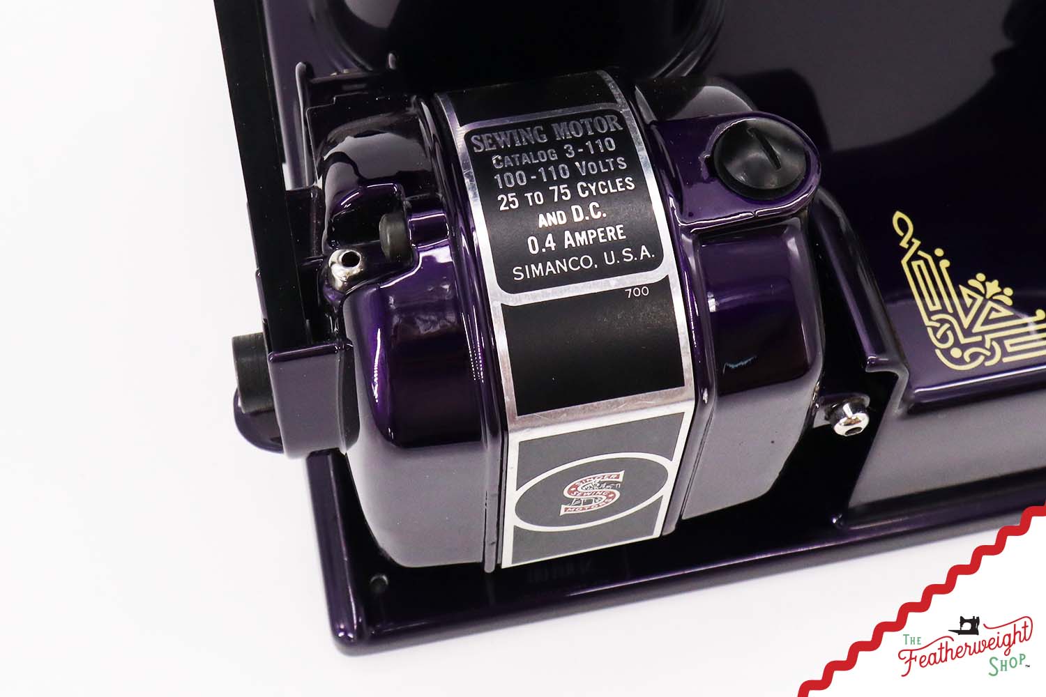 Singer Featherweight 221, AE2147** - Fully Restored in Black Iris