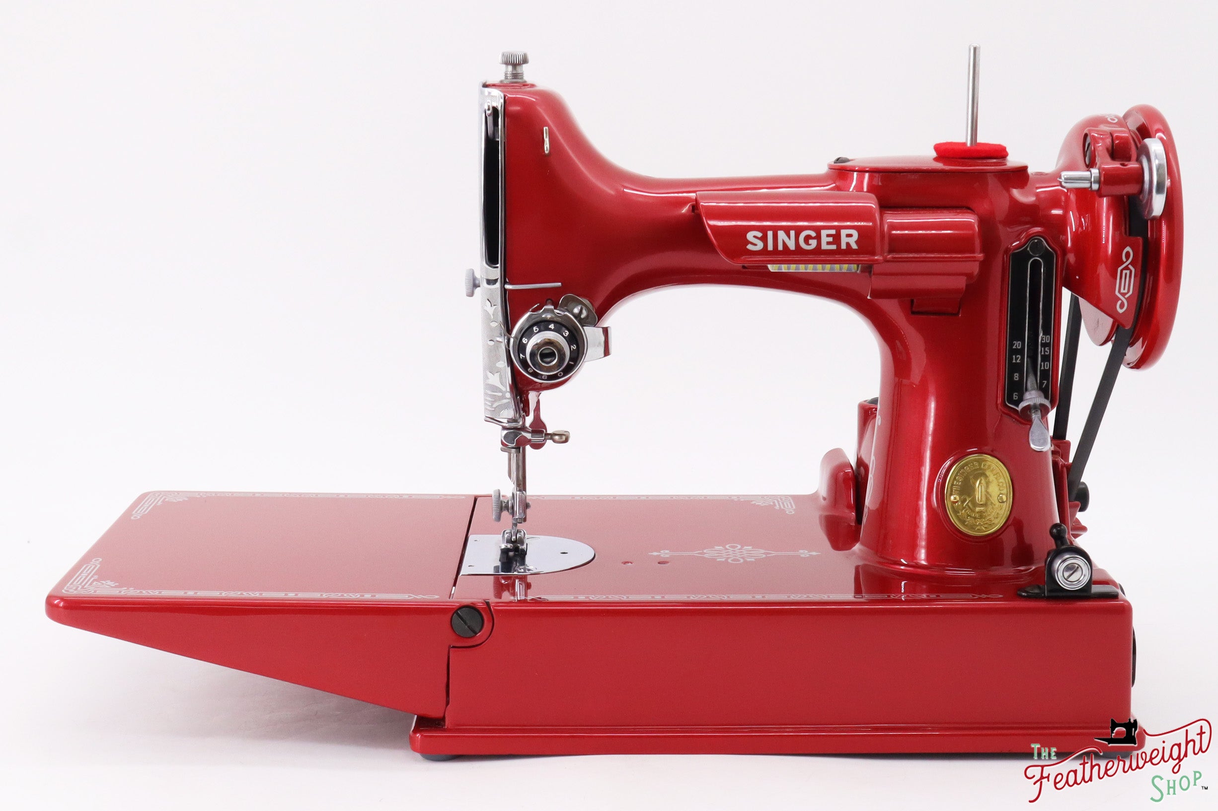 Singer Featherweight 221 AG617*** - Fully Restored in Cany Apple Red