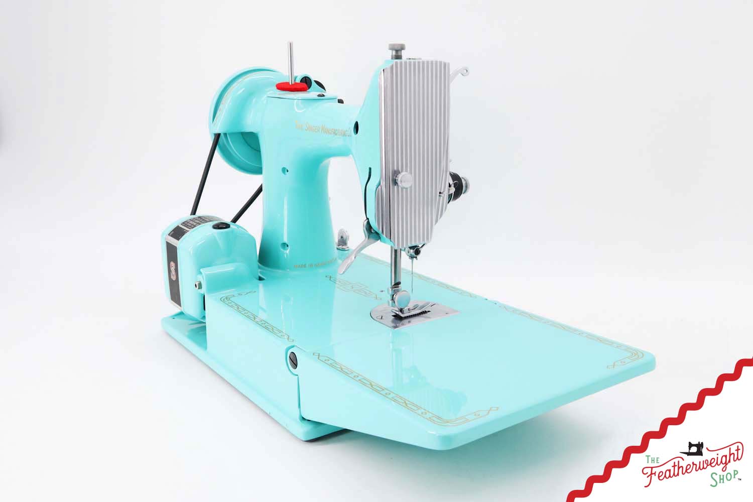 Singer Featherweight 221K, Red 'S', ES1719** - Fully Restored in Tiffany Blue