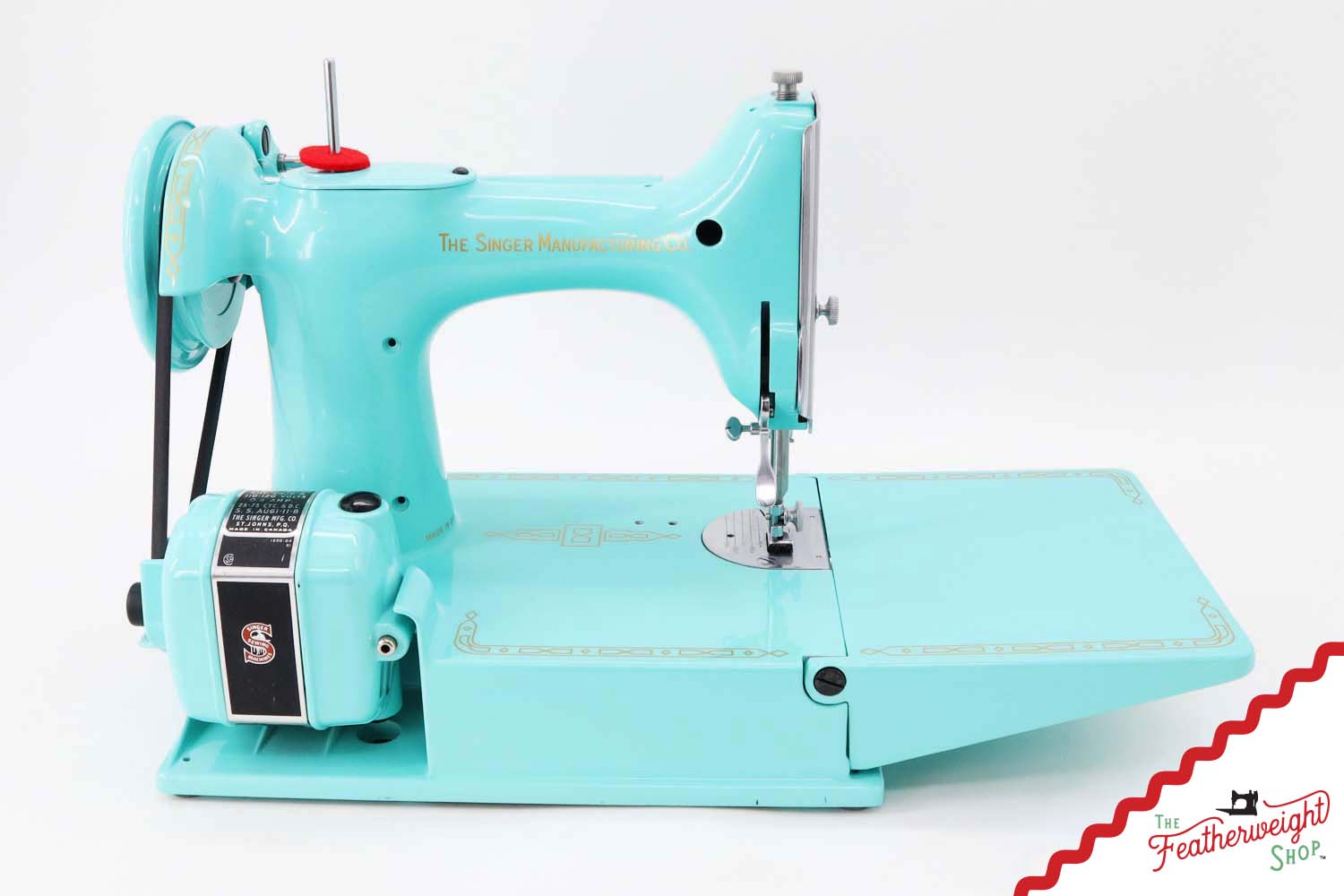 Singer Featherweight 221K, Red 'S', ES1719** - Fully Restored in Tiffany Blue