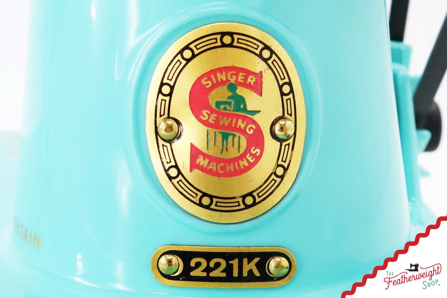 Singer Featherweight 221K, Red 'S', ES1719** - Fully Restored in Tiffany Blue