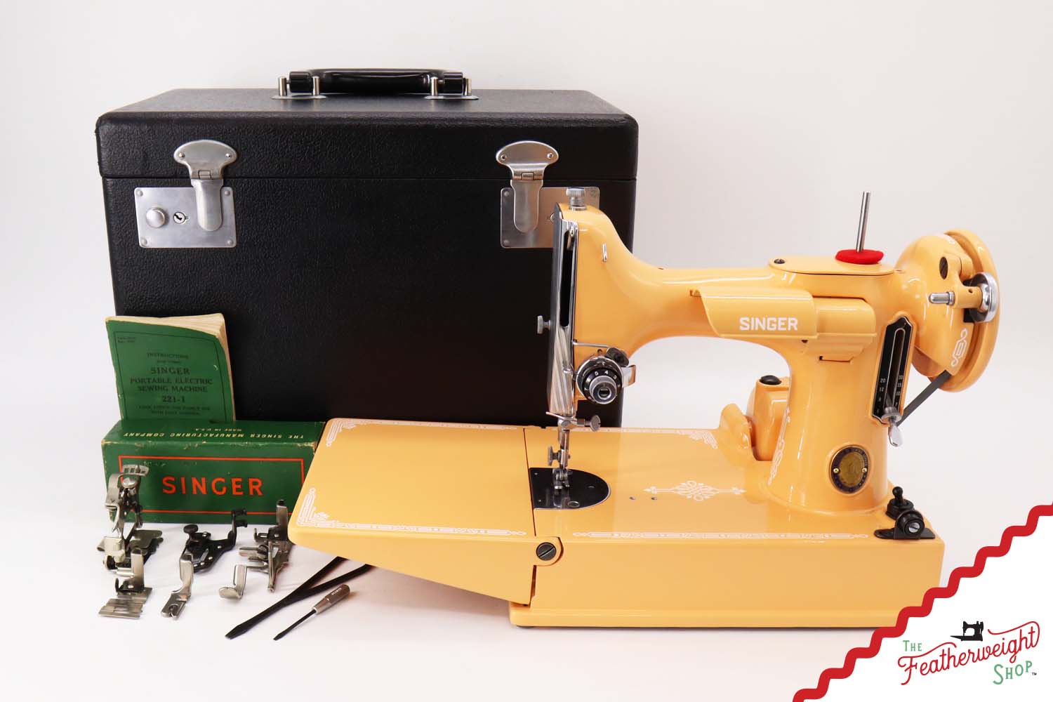 Singer Featherweight 221, Centennial - AK101*** - Fully Restored in Dreamsicle