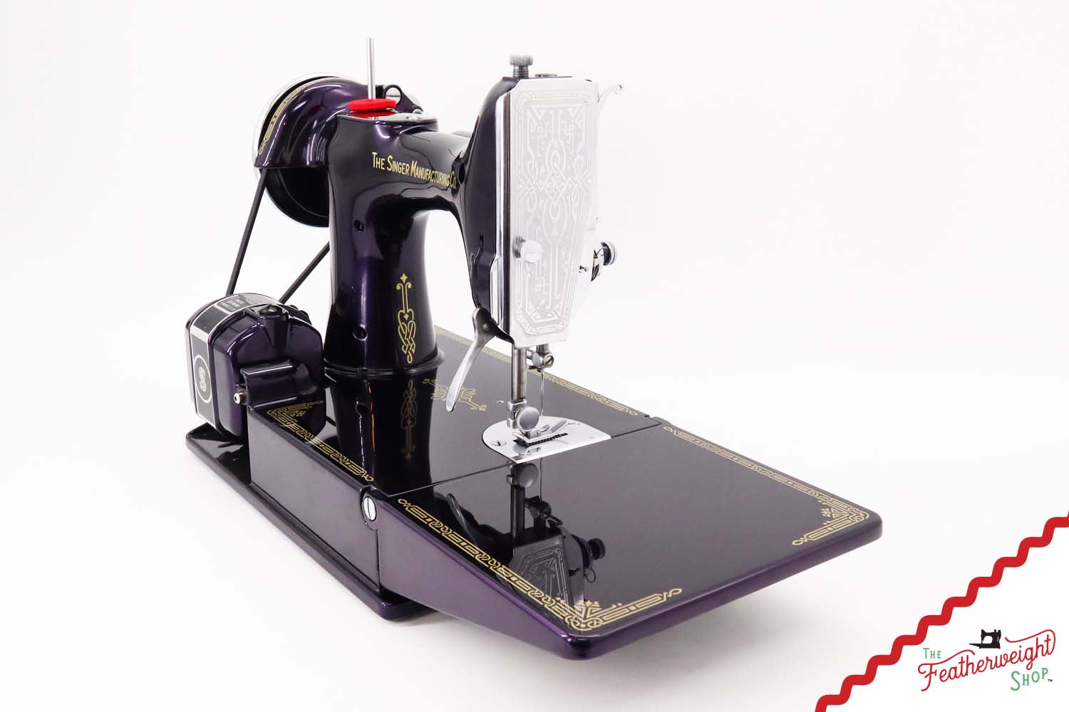 Singer Featherweight 221, AD729*** - Fully Restored in Black Iris