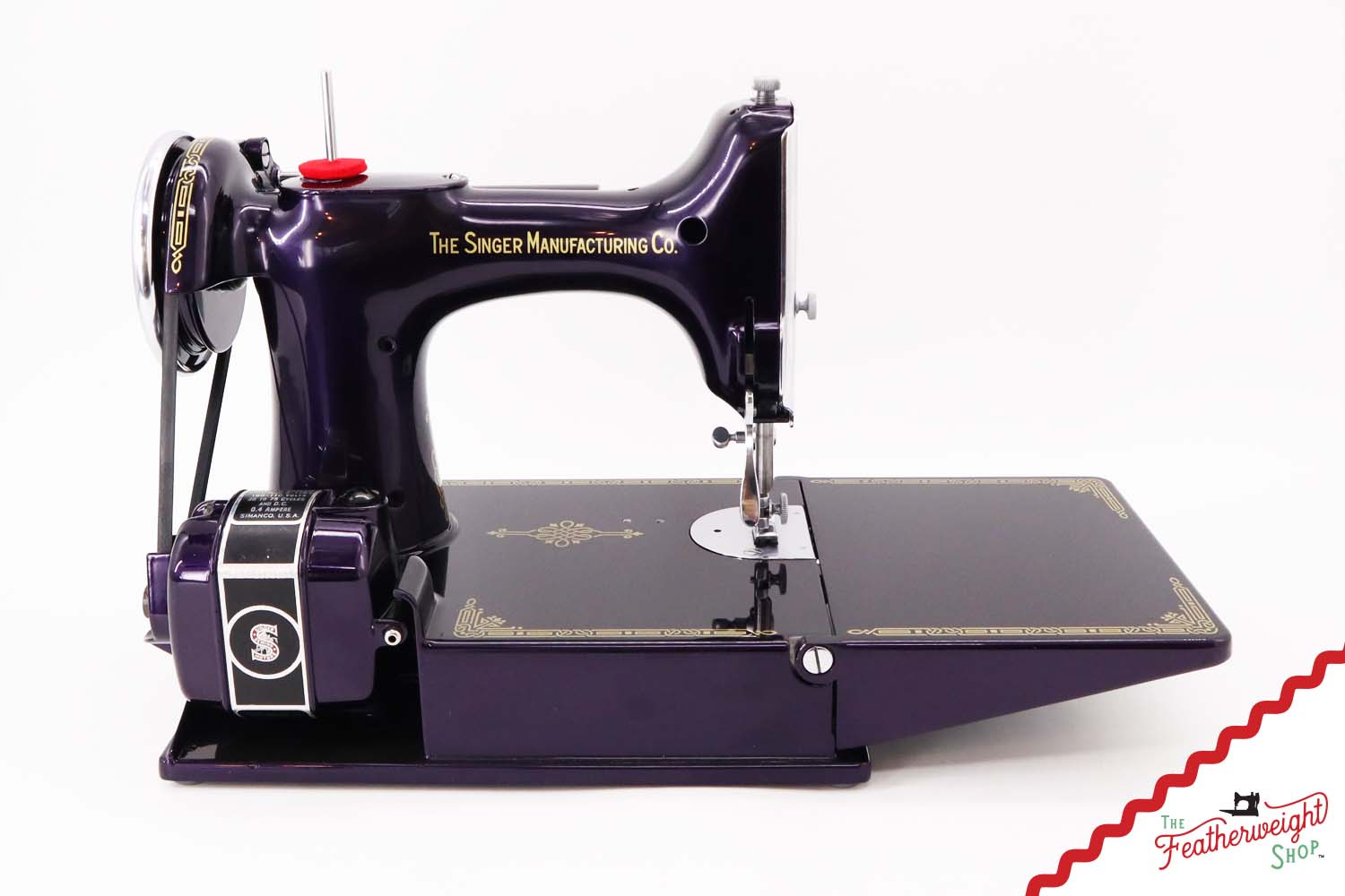 Singer Featherweight 221, AD729*** - Fully Restored in Black Iris