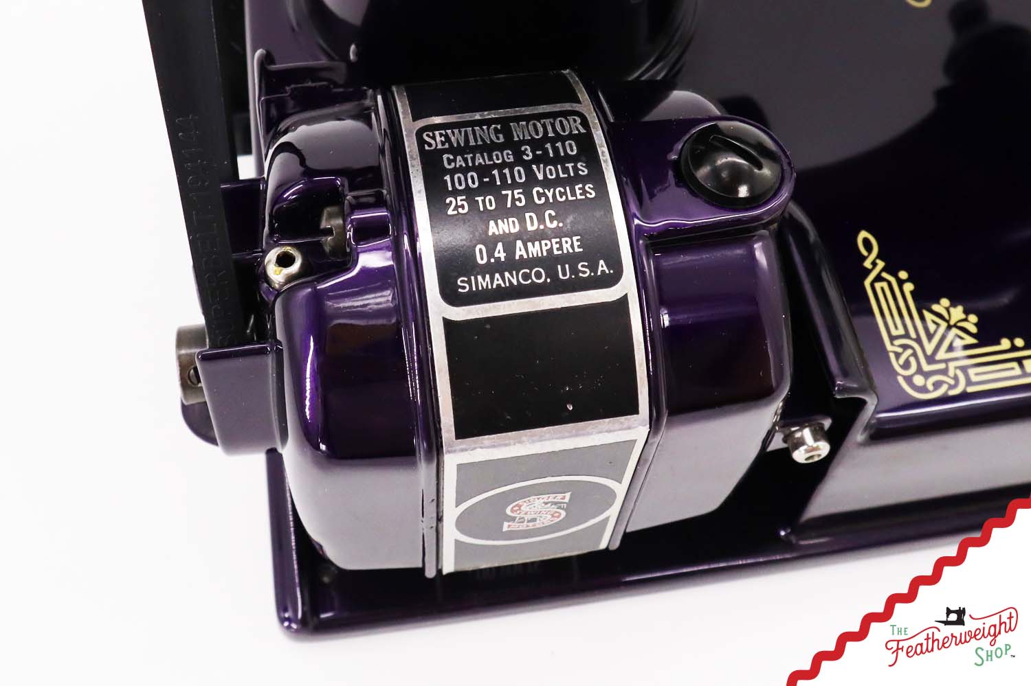 Singer Featherweight 221, AD729*** - Fully Restored in Black Iris