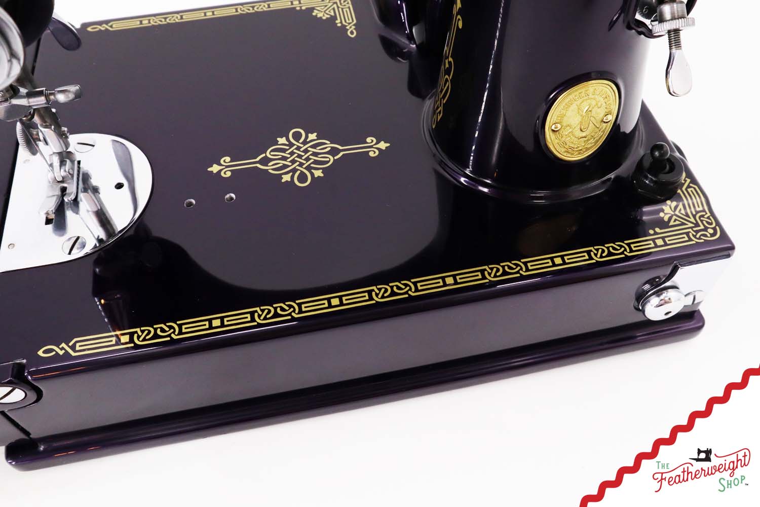 Singer Featherweight 221, AD729*** - Fully Restored in Black Iris