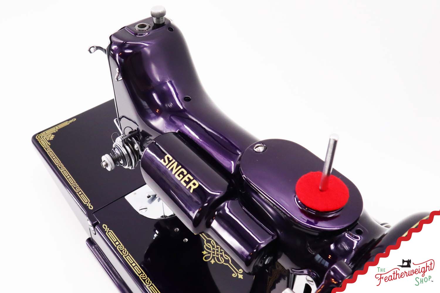 Singer Featherweight 221, AD729*** - Fully Restored in Black Iris