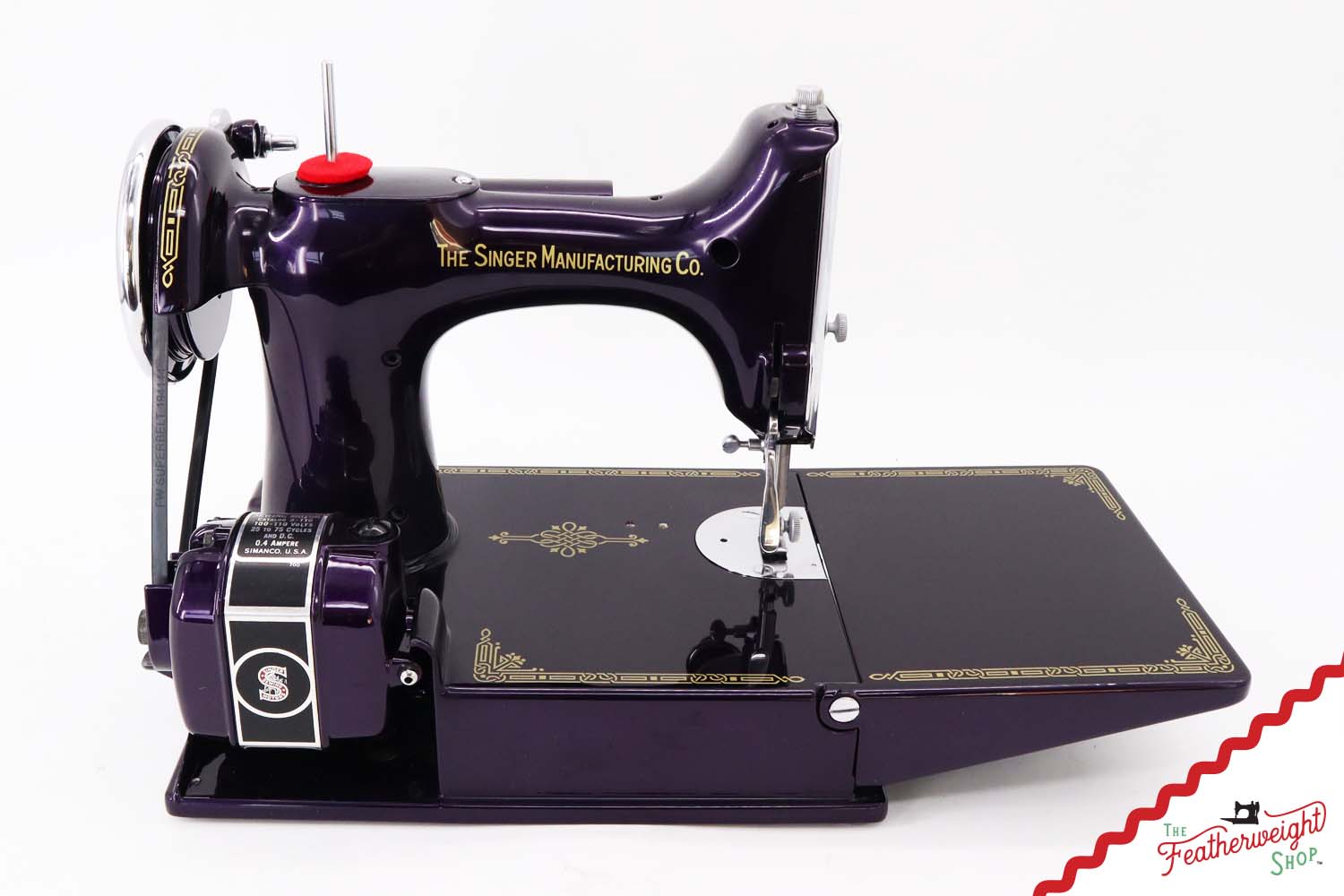 Singer Featherweight 221, AE0607** - Fully Restored in Black Iris