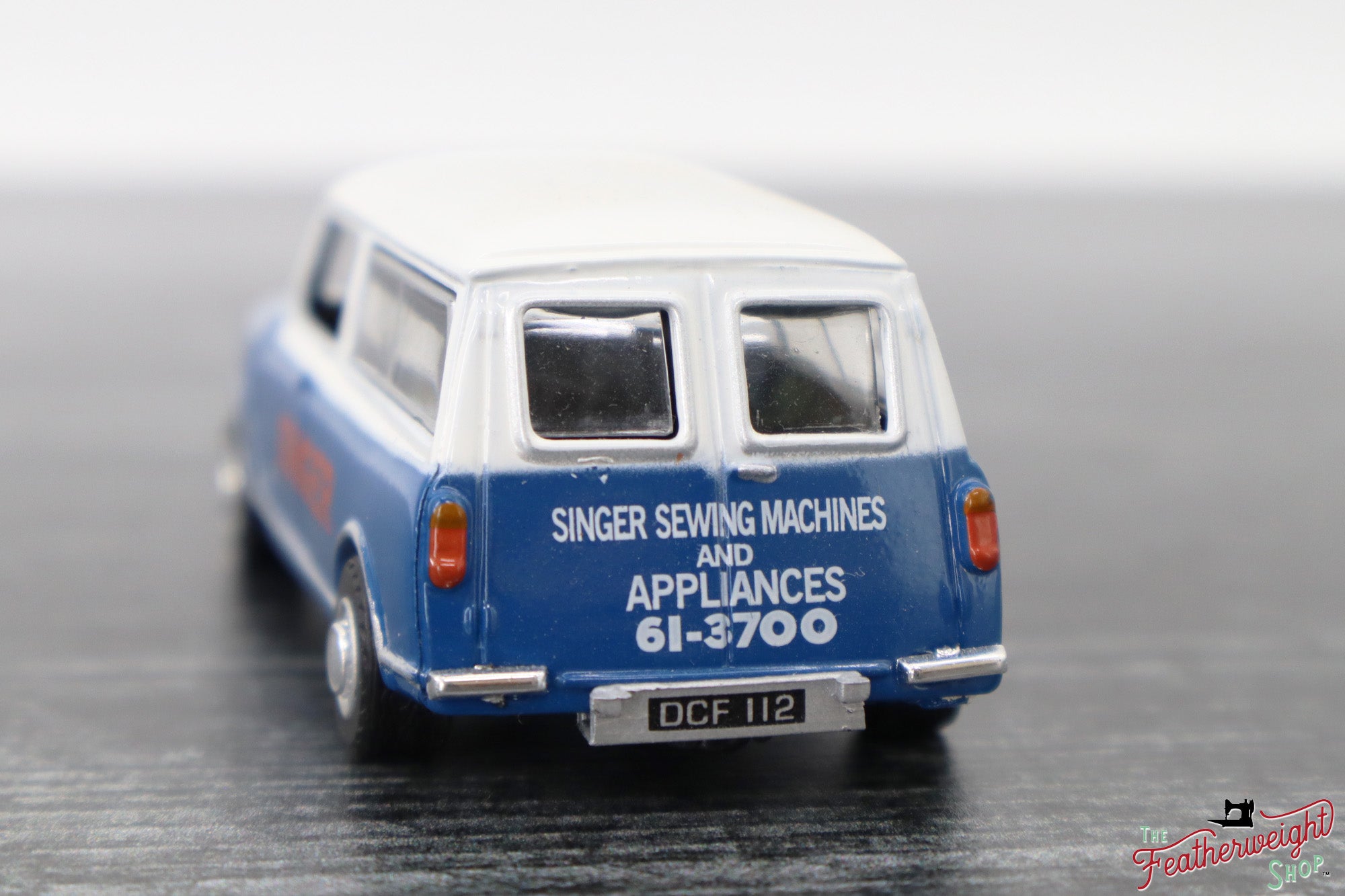 Car, Blue Die-Cast Mini Van - RARE, Singer