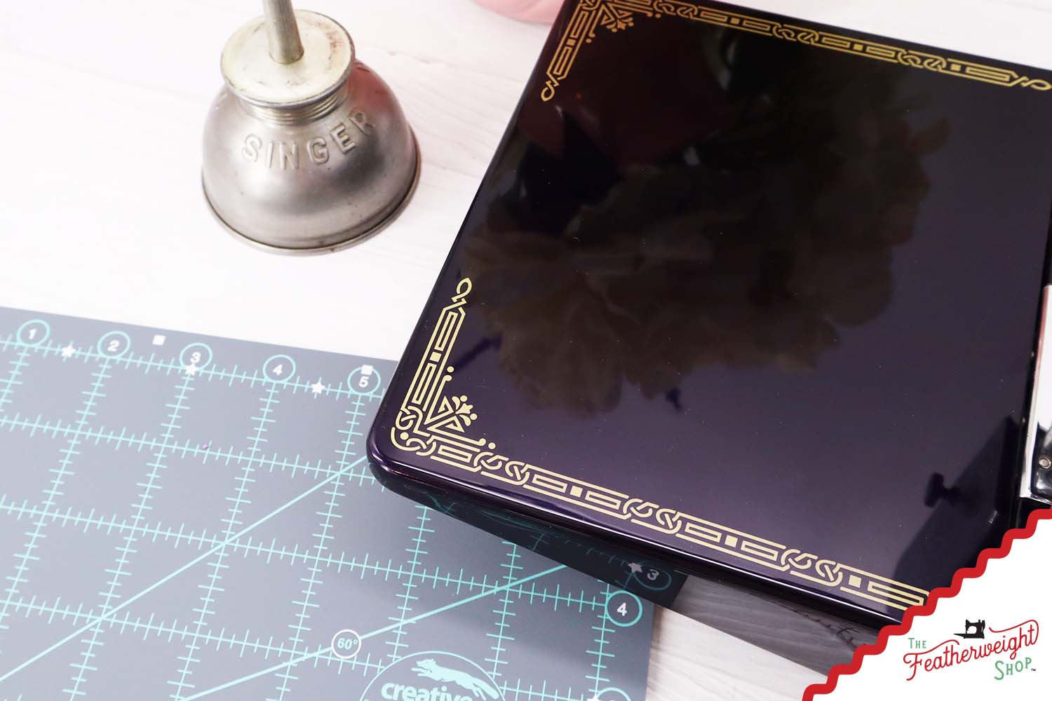 Singer Featherweight 221, AD729*** - Fully Restored in Black Iris