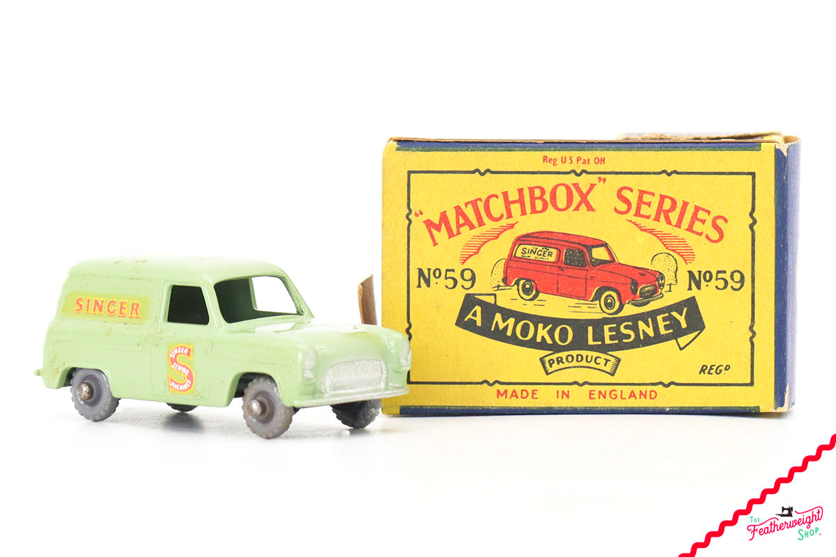 Matchbox Car, Panel Van - RARE Singer (Vintage Original)