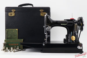 Singer Featherweight 221, "First-Run" 1933 AD5477** - Fully Restored in Gloss Black