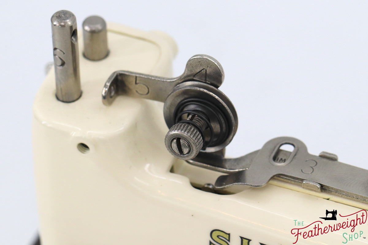 Singer Sewhandy Model 20 - Fully Restored in Sugar Cookie and American Flag - July 2024