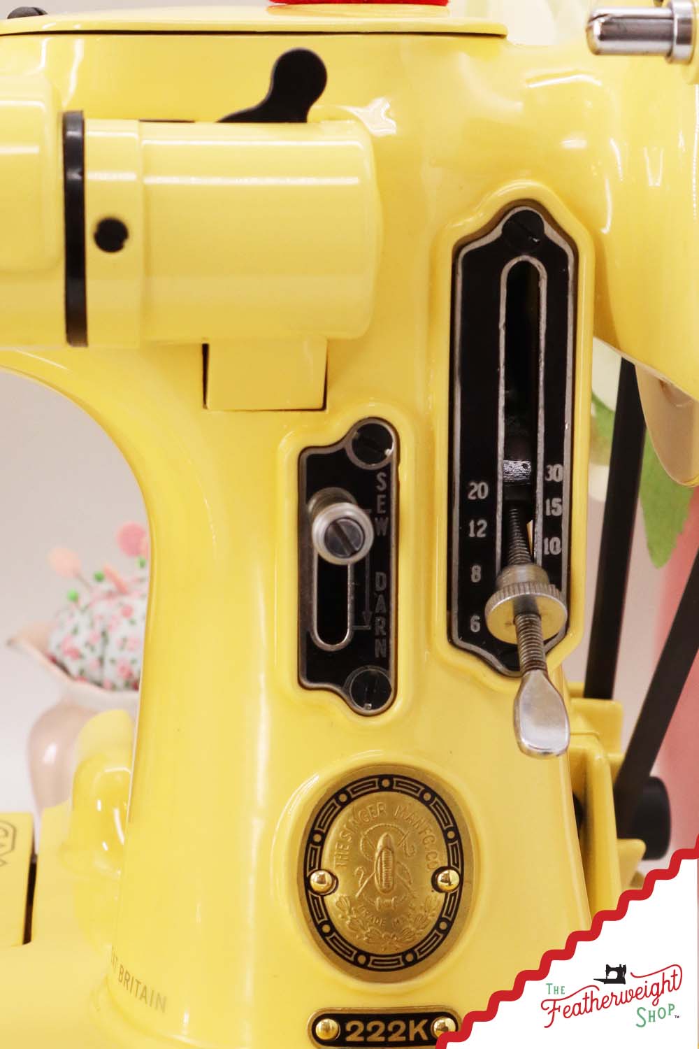 Singer Featherweight 222K - EL17783* - Fully Restored in Happy Yellow