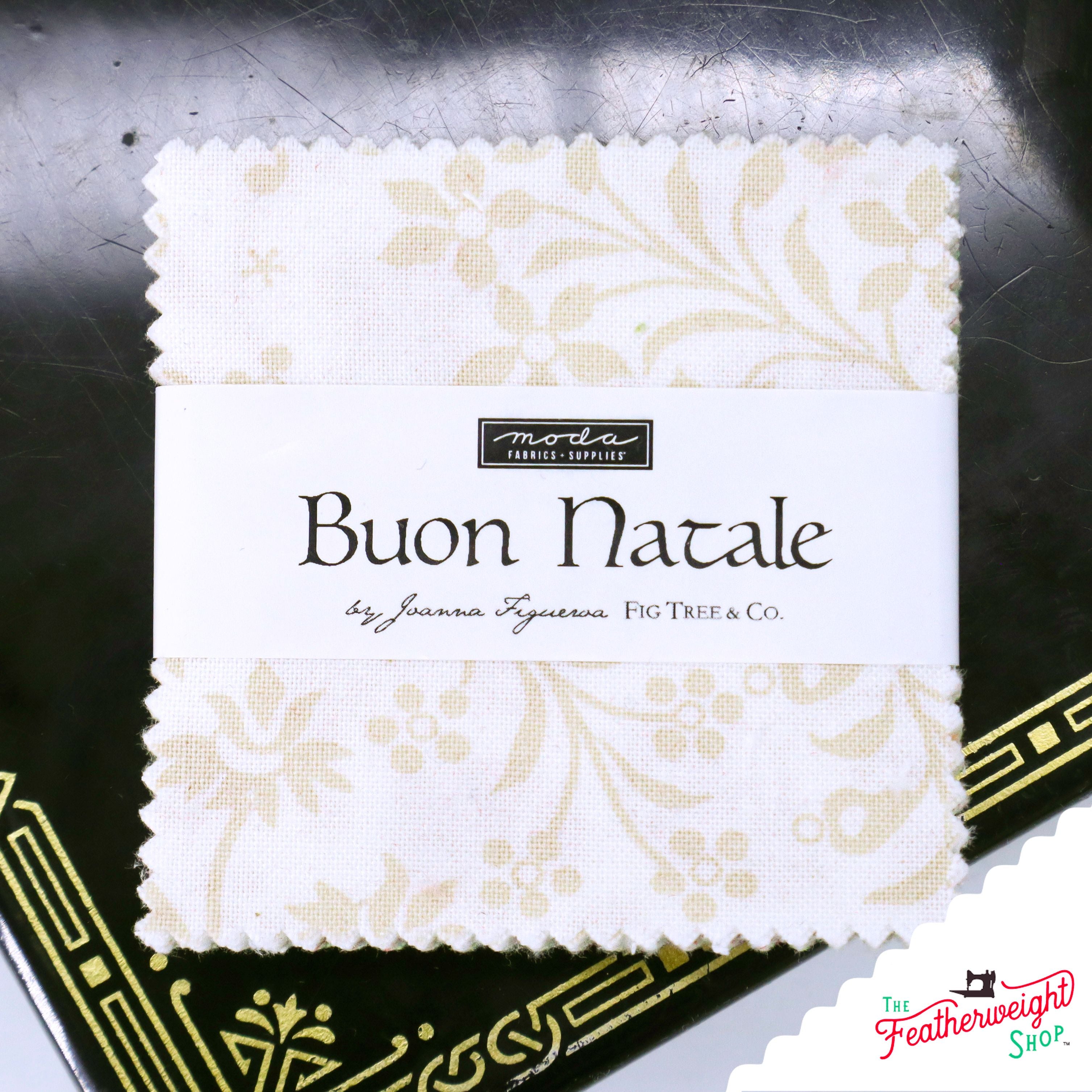 Fabric, Buon Natale by Fig Tree Co - 2 1/2" MINI Charm Pack