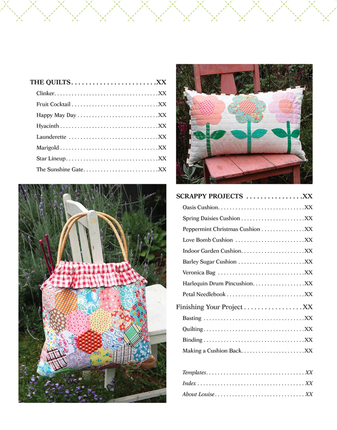 PATTERN BOOK, Vintage Vibe Quilts and Projects by Louise Papas