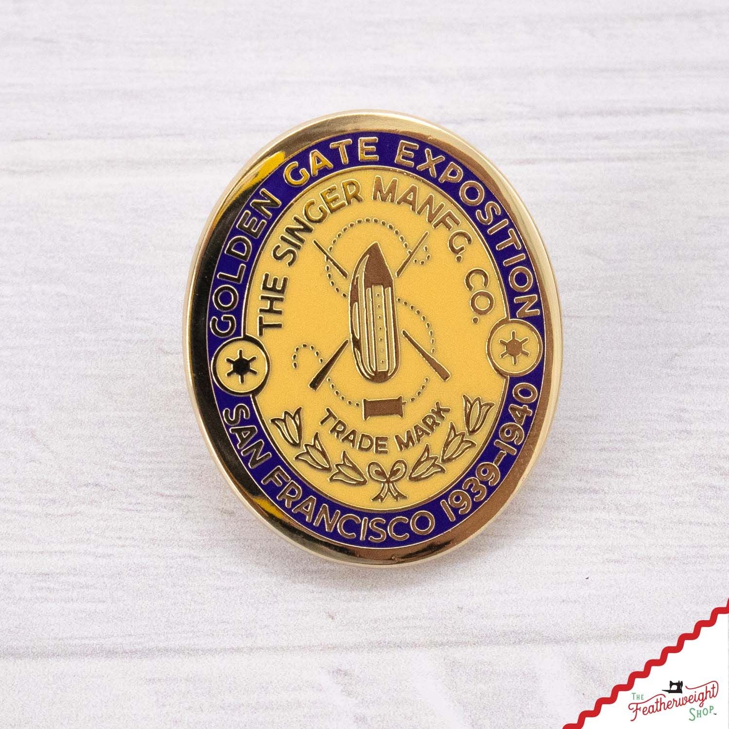 LAPEL Pin - Featherweight Badge Golden Gate