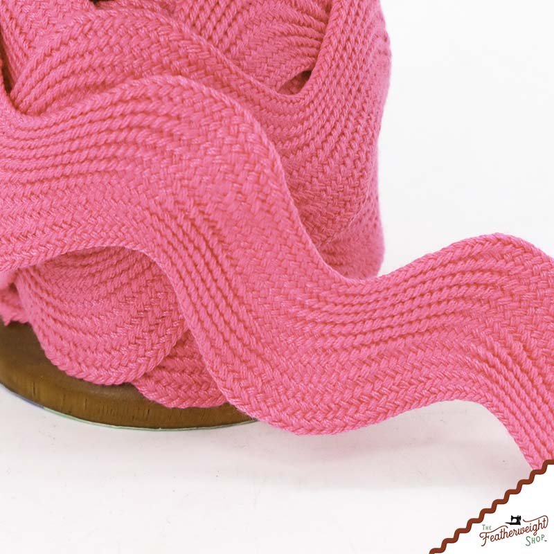 1 1/2" Inch JUMBO RIC RAC - BRIGHT PINK (by the yard)