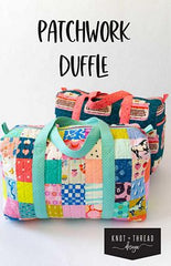 Load image into Gallery viewer, PATTERN, Quilted Patchwork Duffle Bag by Knot &amp; Thread