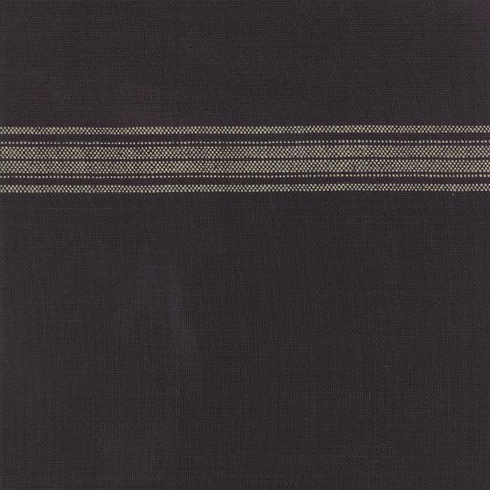 Fabric, 16-Inch Toweling by MODA - BLACK HOMESPUN IVORY STRIPE (by the yard)