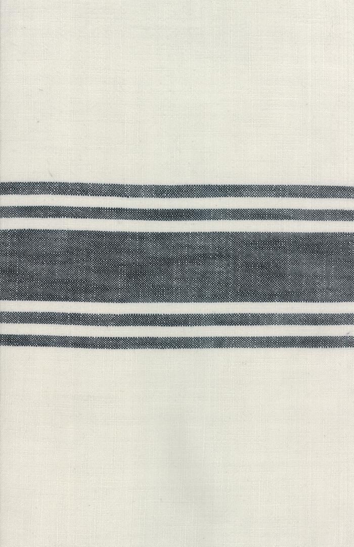 Fabric, 16-Inch Toweling by MODA - BLACK CENTER STRIPE (by the yard)