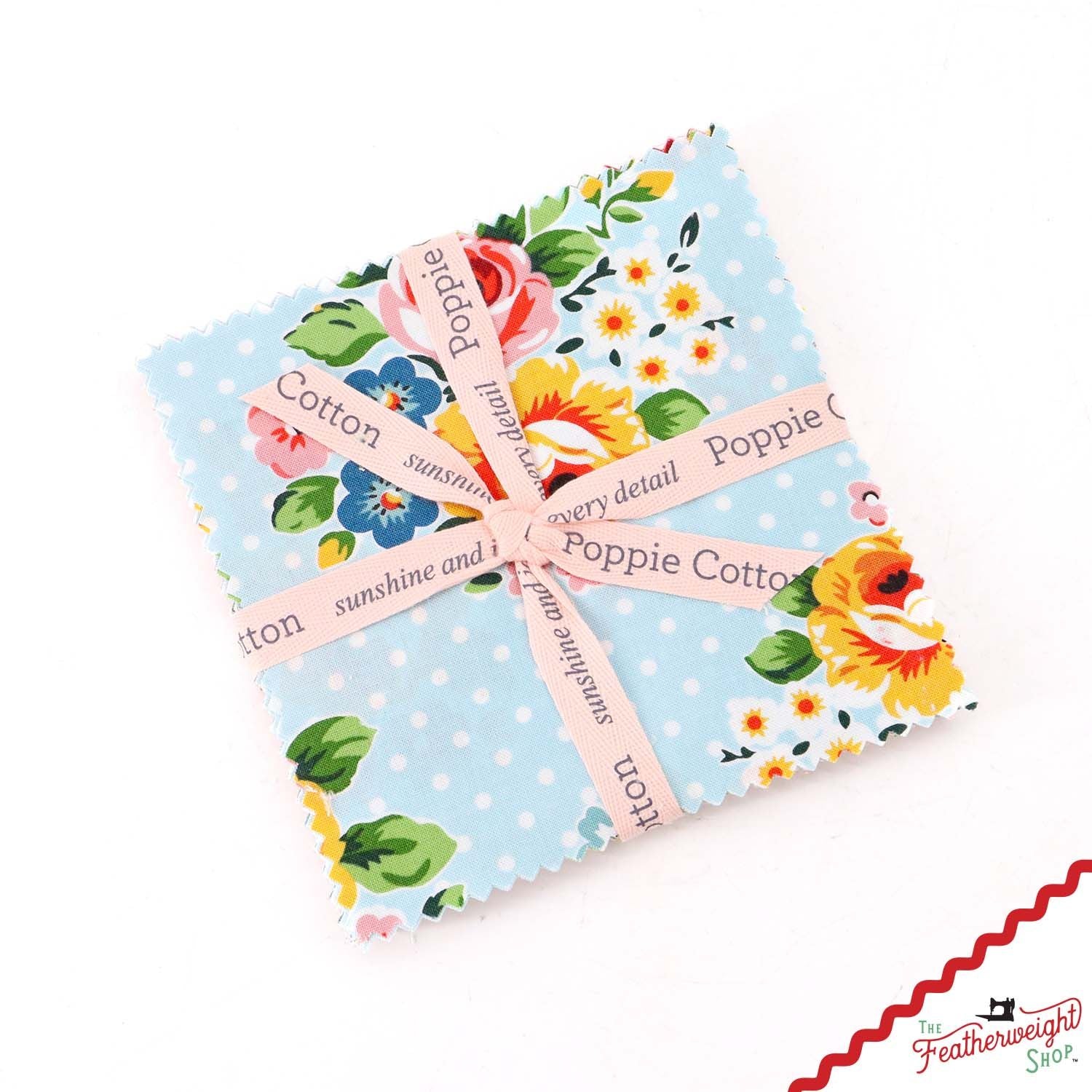 Fabric, Flower Market by Elea Lutz for Poppie Cotton - 5" Stacker