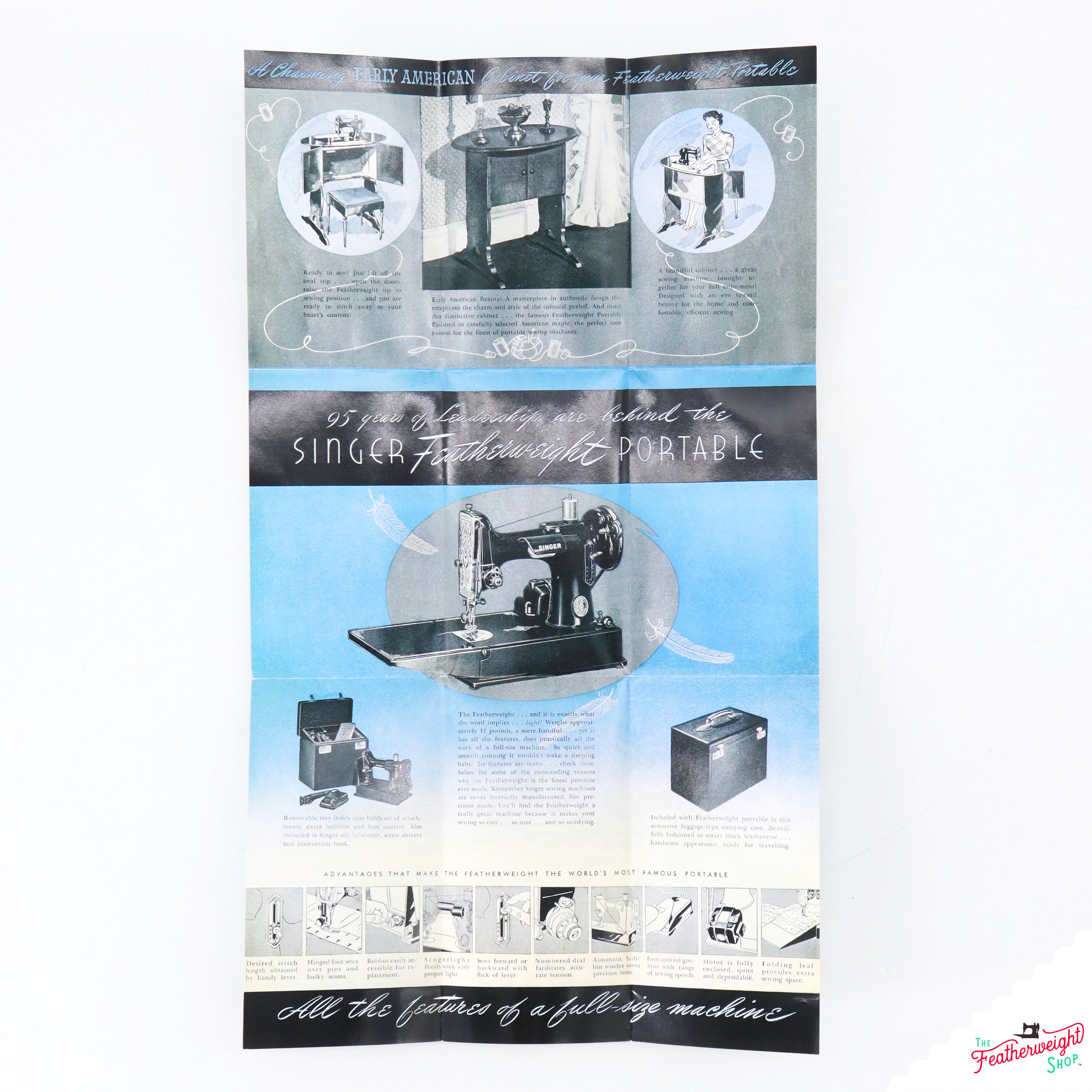 Advertisement Leaflets, Replica Featuring the Singer Featherweight