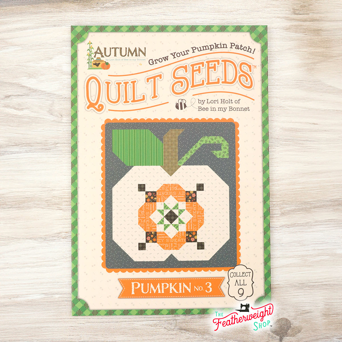 PATTERN, Autumn Quilt Seeds ~ Pumpkin No. 3 Block by Lori Holt