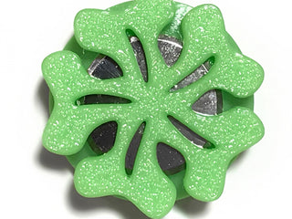 Load image into Gallery viewer, Thread Cutter, Magnetic Flower LIME Green