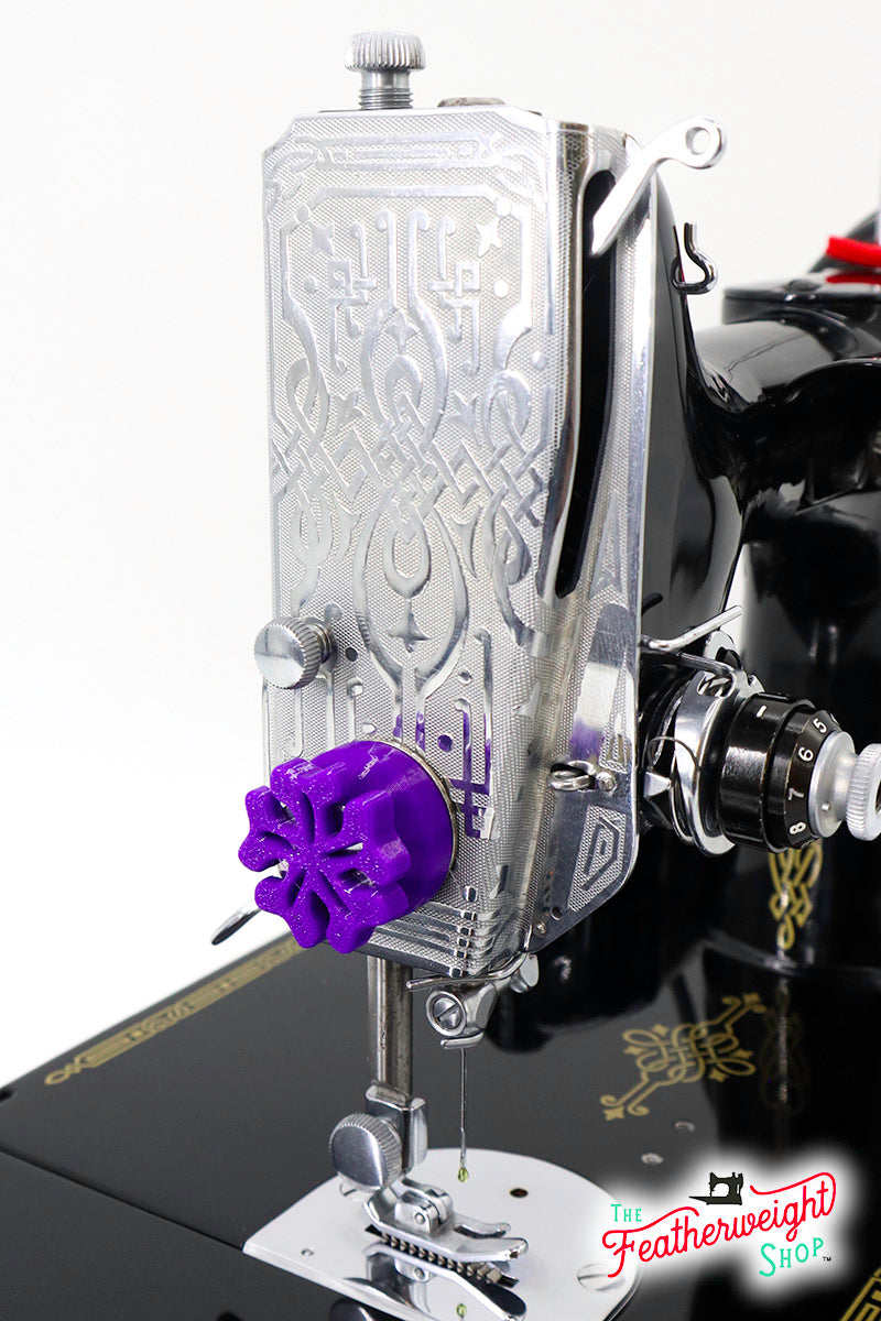 Thread Cutter, Flower PURPLE The Singer Featherweight Shop