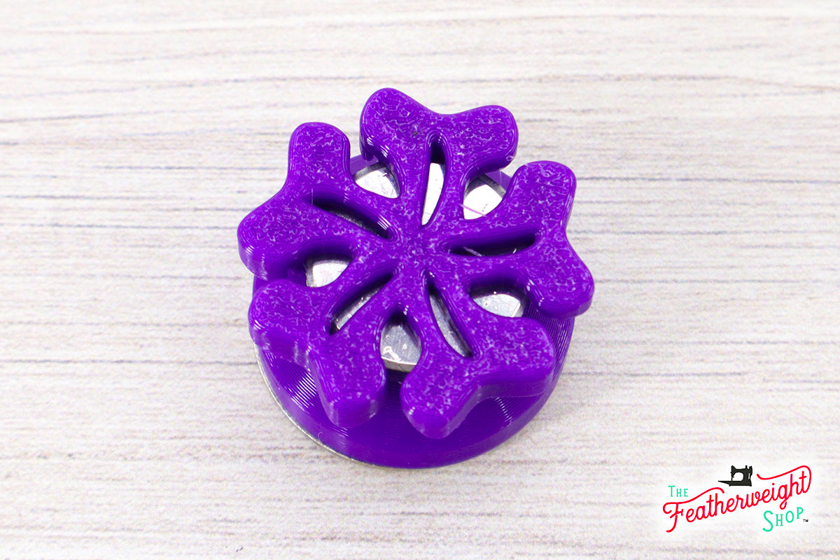 Thread Cutter, Flower PURPLE The Singer Featherweight Shop