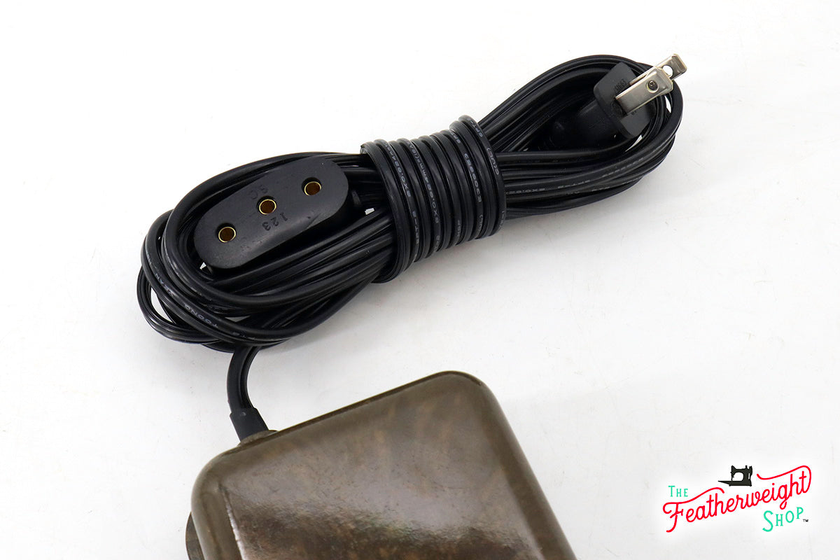 Foot Controller, SINGER Marbled Tortoise Shell Coloring with Bakelite Terminal (Vintage Original)