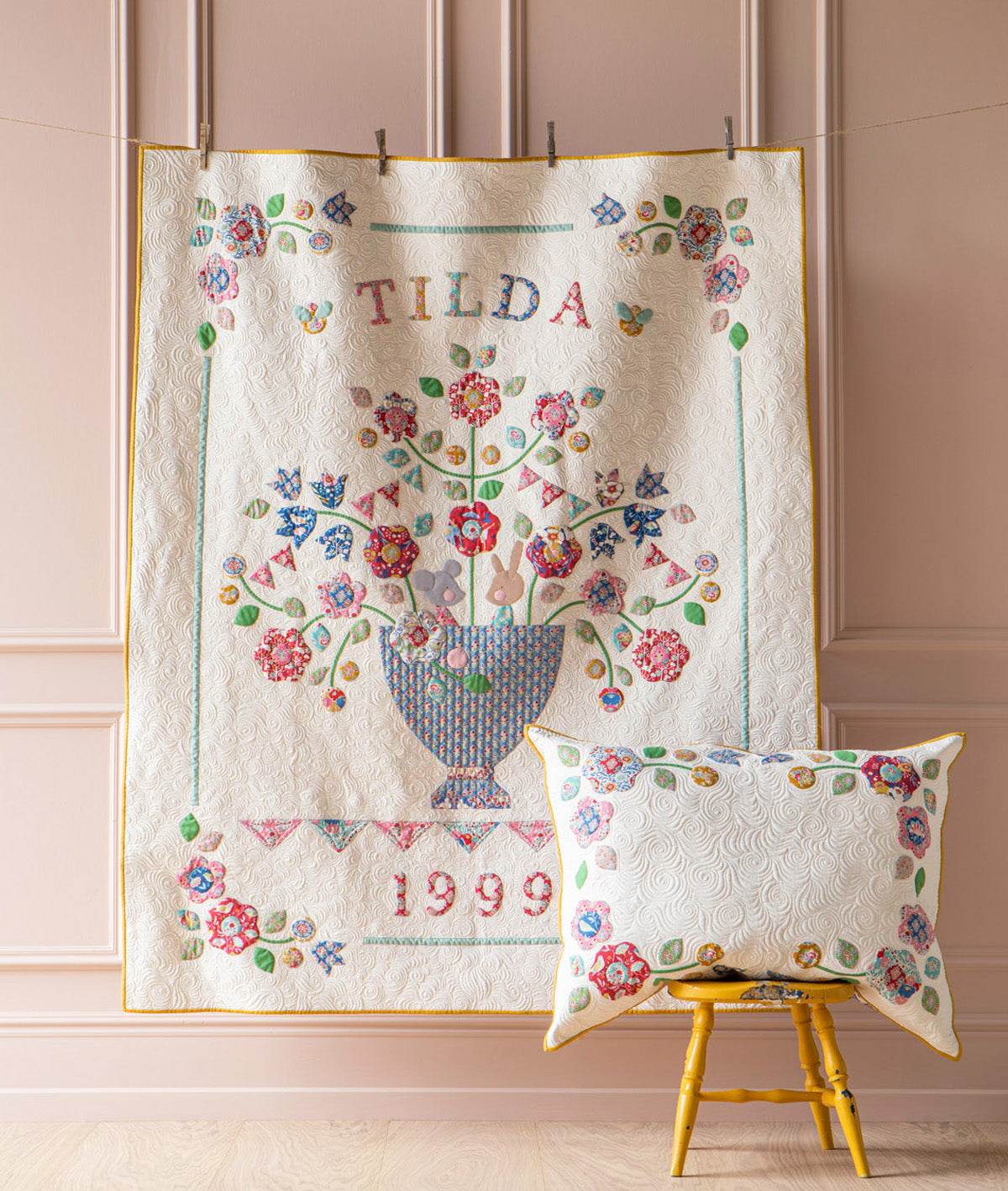 Fabric, Jubilee Collection by Tilda - SUE TEAL (by the yard)