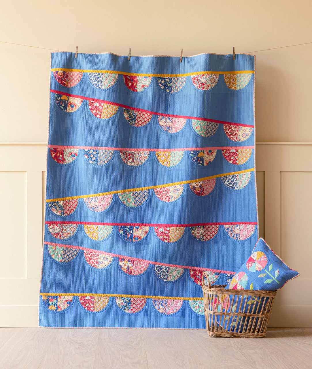 Fabric, Jubilee Collection by Tilda - SUE MUSTARD YELLOW (by the yard)