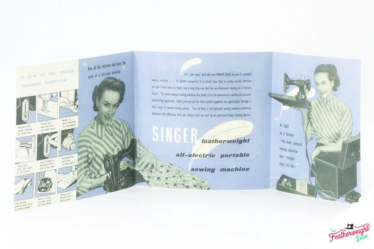 Advertisement Leaflets, Replica Featuring the Singer Featherweight