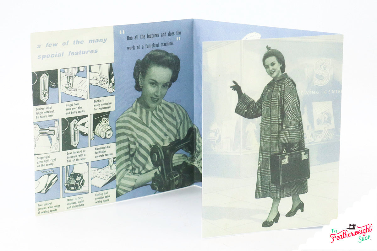 Advertisement Leaflets, Replica Featuring the Singer Featherweight