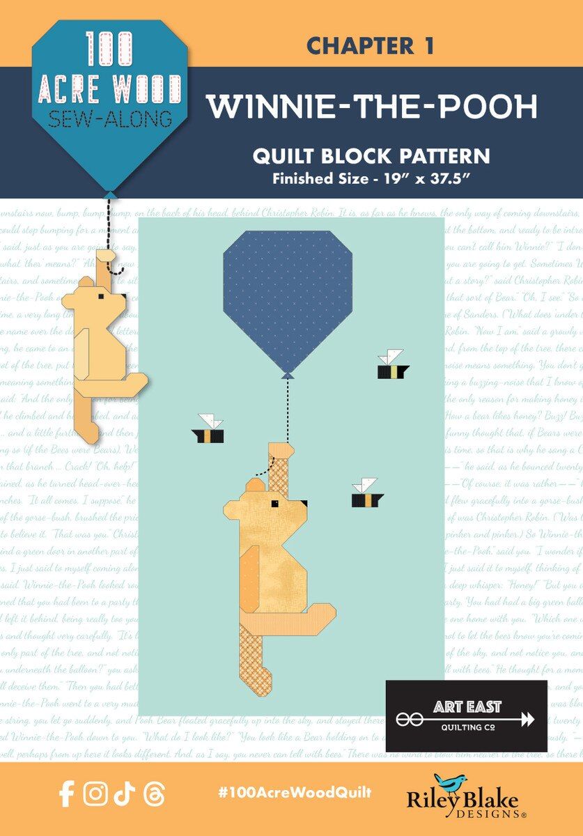 PATTERN, 100 Acre Wood Quilt BUNDLE by Art East Quilting Co.
