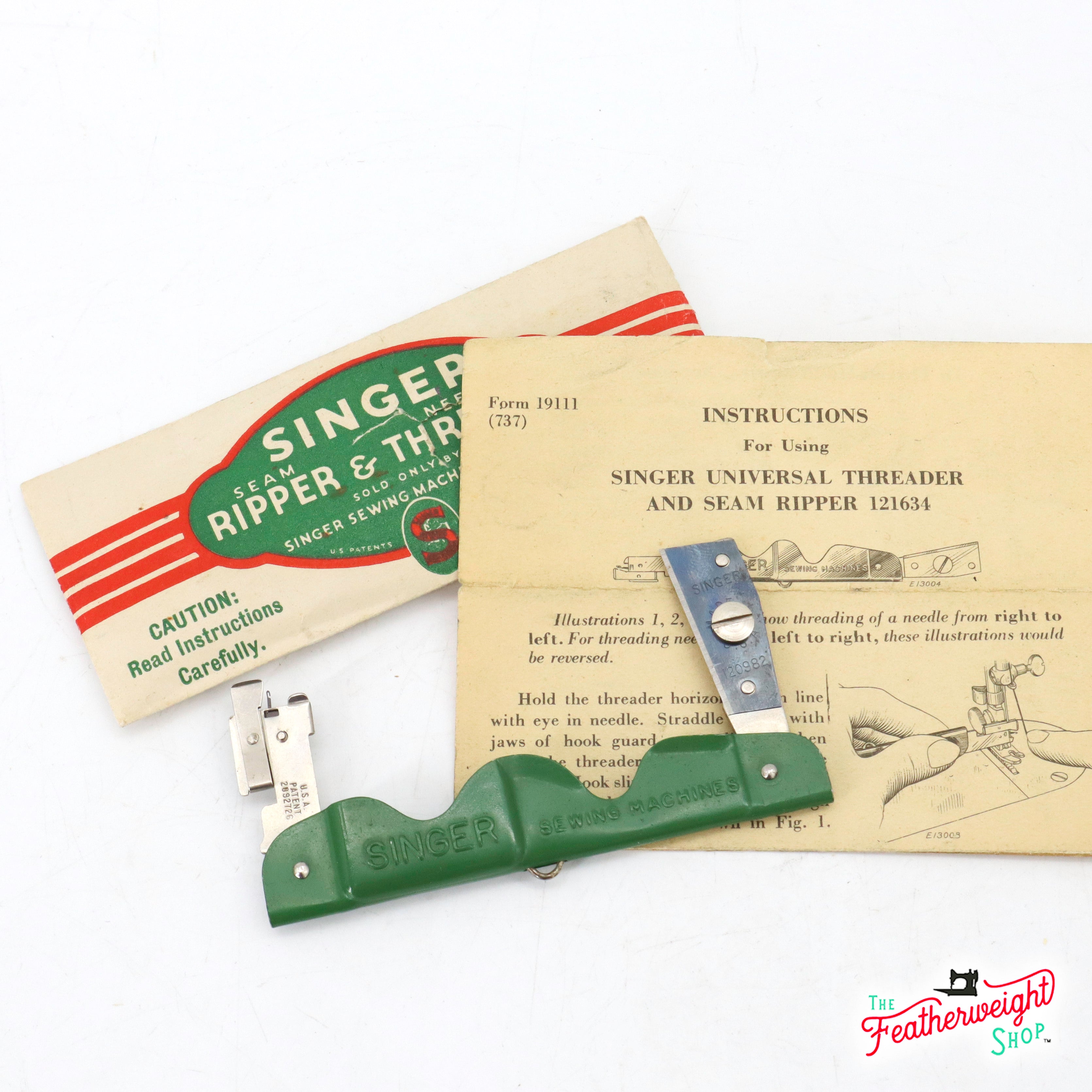Needle Threader and Seam Ripper, Singer (Vintage Original)
