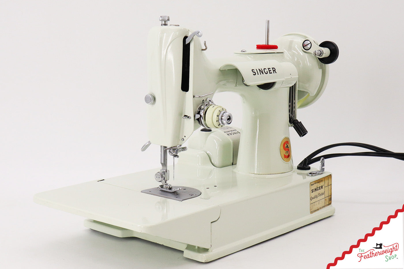 Singer Featherweight 221K Sewing Machine, British WHITE FA207***