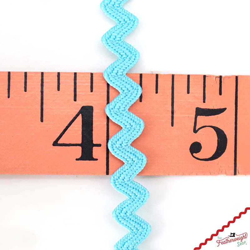 1/4" Inch RILEY AQUA VINTAGE TRIM RIC RAC by Lori Holt (by the yard)