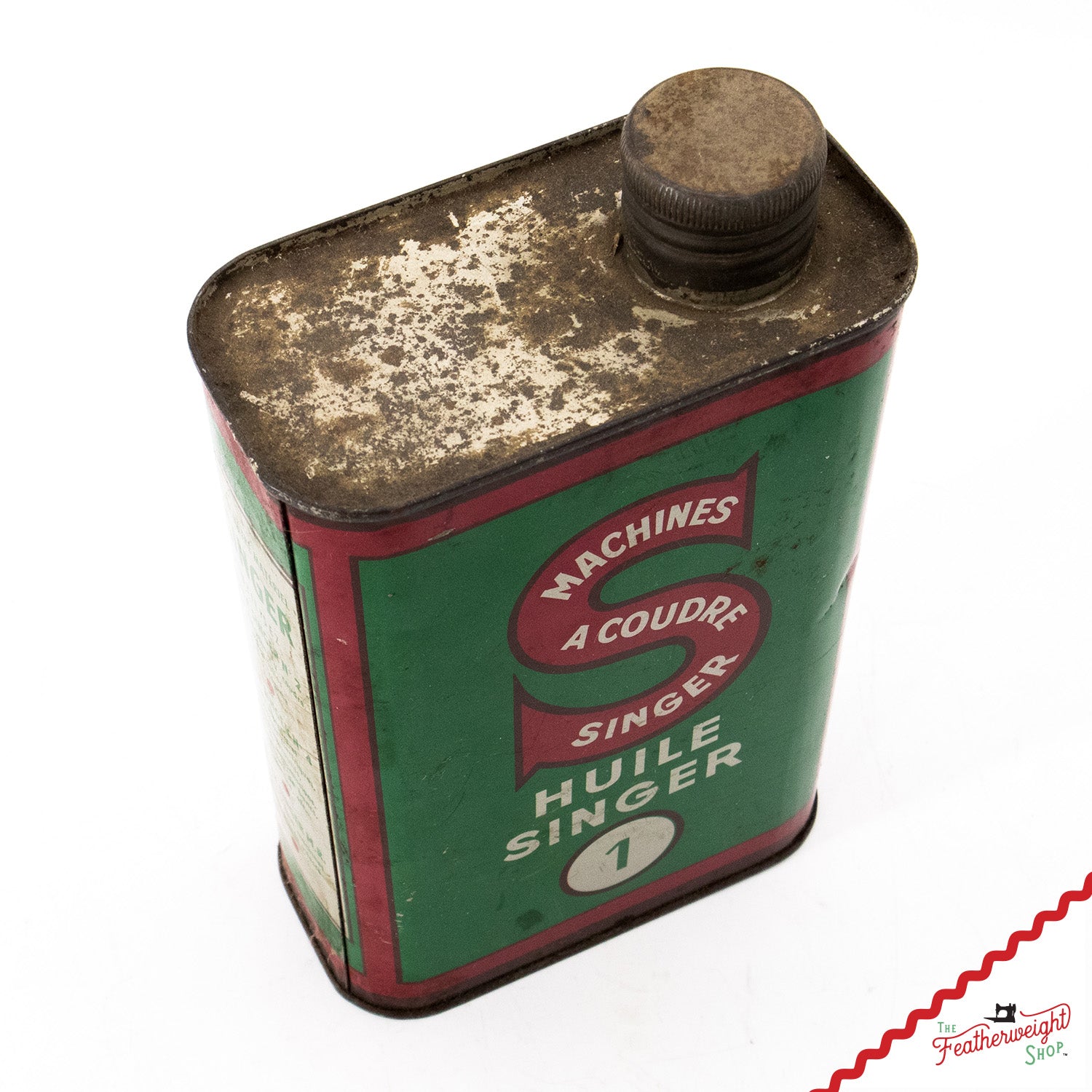 Oil Can 1qt, Singer (Vintage Original) French - RARE