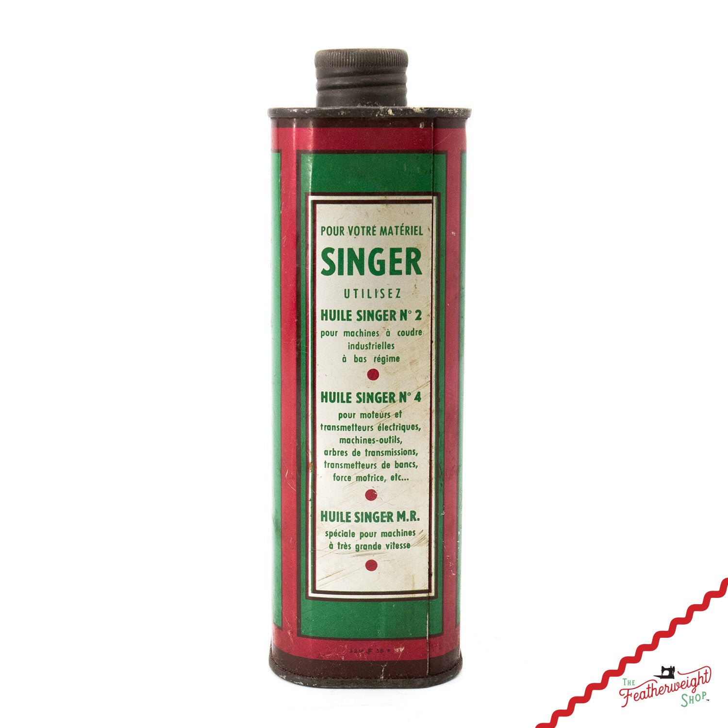 Oil Can 1qt, Singer (Vintage Original) French - RARE