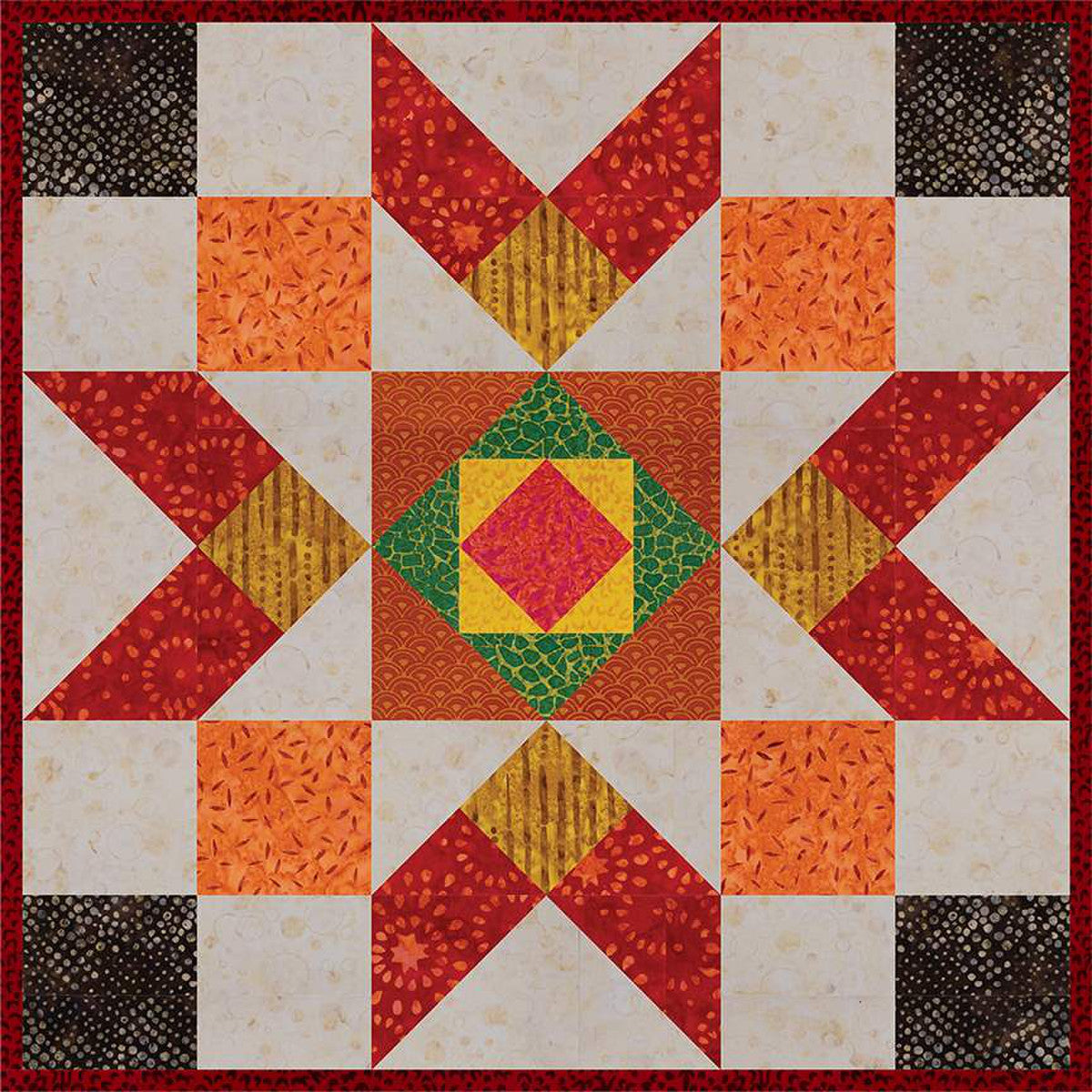 PATTERN, Fall in Love With Batiks by Bluebird Patterns