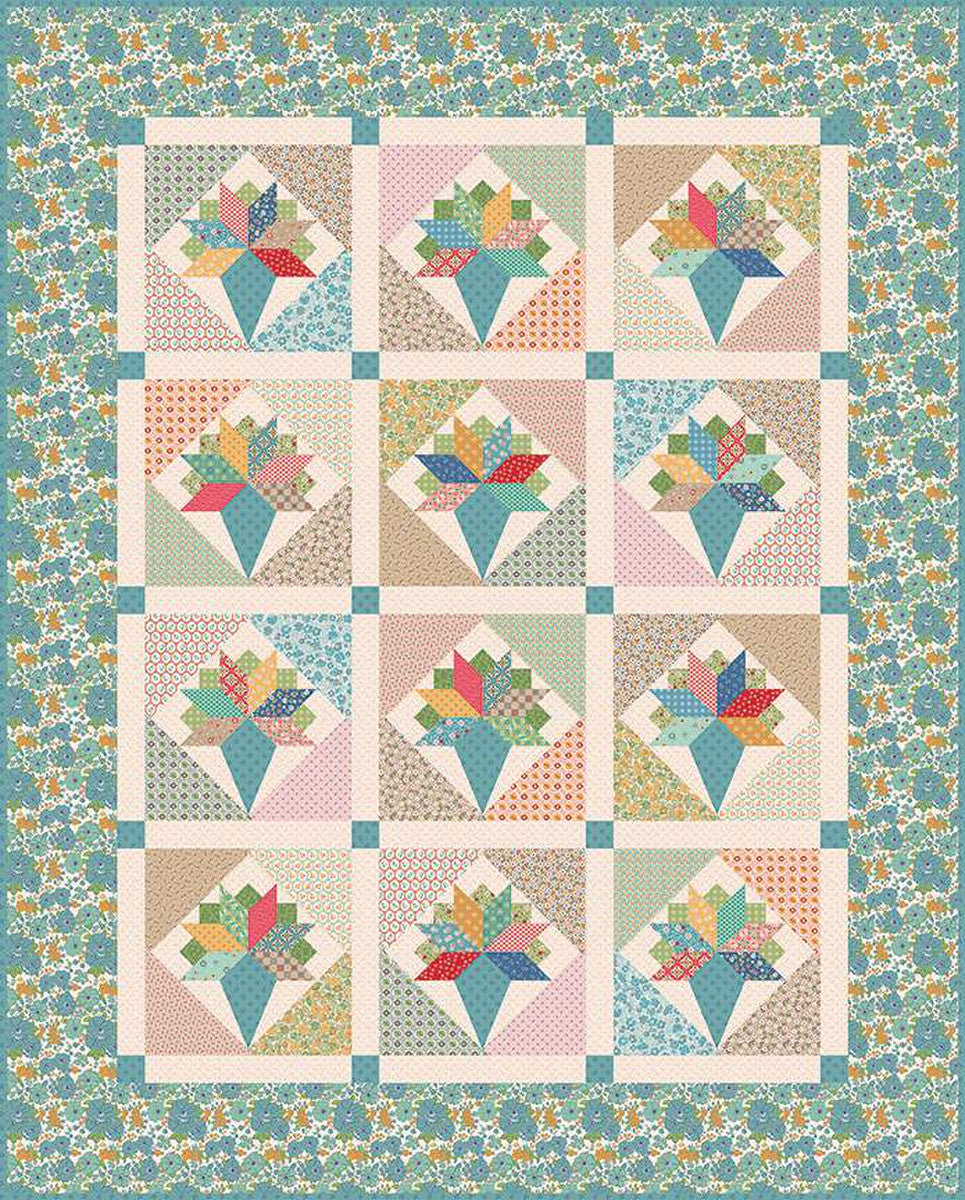 PATTERN, Spring Bouquets Quilt Pattern by Lori Holt