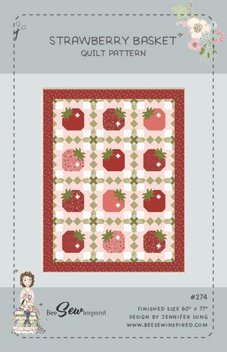 PATTERN, Strawberry Basket Quilt by Jennifer Long (#274)