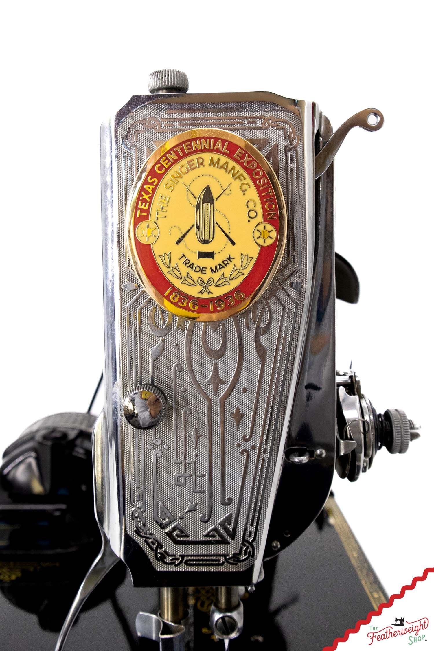 Needle Minder, PIN PAL - TEXAS Featherweight Badge - Centennial 1836 - 1936